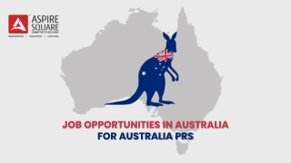 Job Opportunities in Australia for Australia PRs