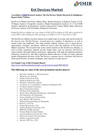 Ent Devices Market