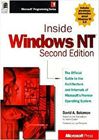 EBOOK Inside Windows NT Microsoft Programming Series