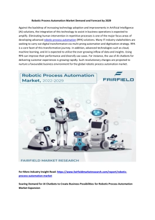 Robotic Process Automation Market