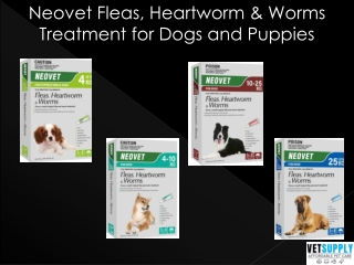 Neovet Fleas, Heartworm & Worms Treatment for Dogs and Puppies | Pet Supplies |
