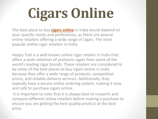 Cigars Online