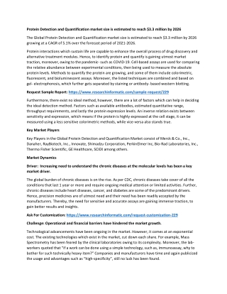 Protein Detection and Quantification market