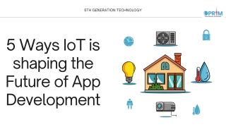 5 Ways IoT is shaping the Future of App Development