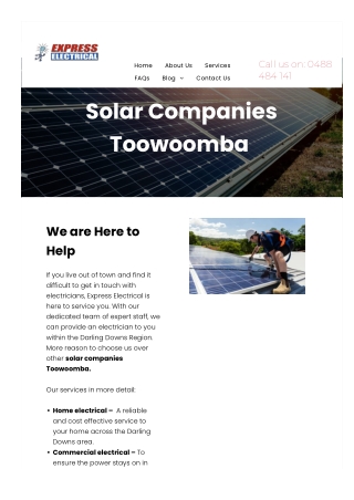 Solar Companies Toowoomba