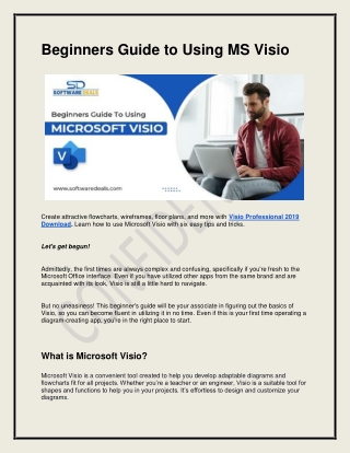 Beginners Guide to Using MS Visio