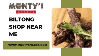 Biltong Shop Near Me  - Montysnacks