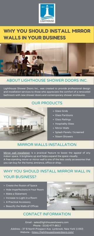 Why You Should Install Mirror Walls in Your Business