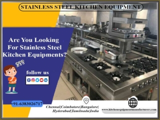 Stainless Steel Kitchen Equipment Chennai, Tamil Nadu, India, UAE, Nepal, Maldives, Dubai, Ajman, Southi, Sri Lanka, Sin