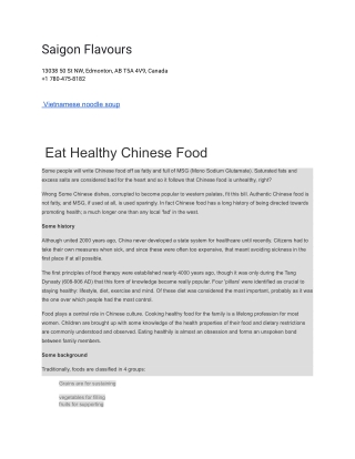 Saigon Flavours