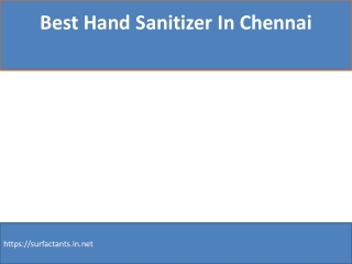 Best Alcohol Based Hand Sanitizer In Chennai