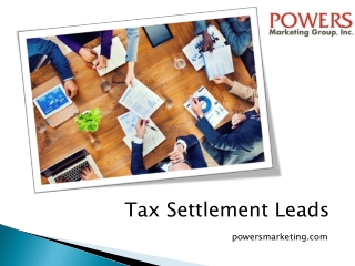 Tax settlement leads