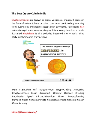 The Best Crypto Coin in India