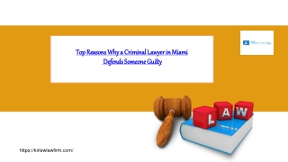 Top Reasons Why a Criminal Lawyer in Miami Defends Someone Guilty