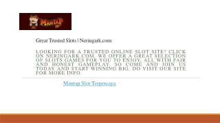 Great Trusted Slots Neringark.com