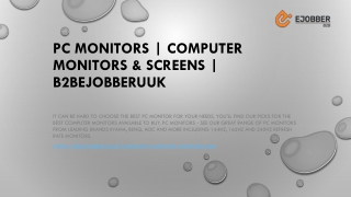PC Monitors - Computer Monitors & Screens - B2BEjobberuUK