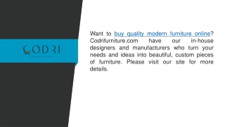 Buy Quality Modern Furniture Online  Codrifurniture.com