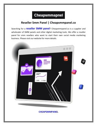 Reseller Smm Panel | Cheapsmmpanel.co