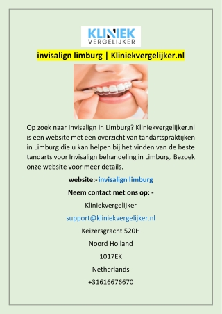 invisalign limburg | Kliniekvergelijker.nl