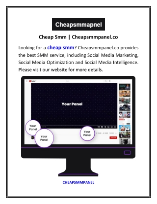 Cheap Smm | Cheapsmmpanel.co