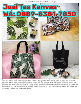 Ö88ᑫ_8381_785Ö (WA) Tas Kanvas Polos Grosir Jakarta Grosir Tas Travel Kanvas