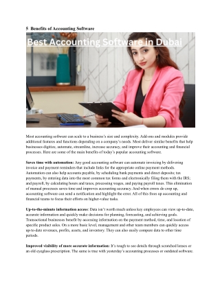 Best Accounting Software in Dubai