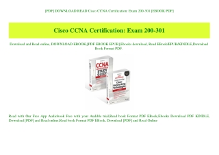 [PDF] DOWNLOAD READ Cisco CCNA Certification Exam 200-301 [EBOOK PDF]