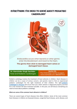 Everything you need to know about pediatric cardiology