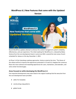 WordPress 6.1 New Features that come with the Updated Version