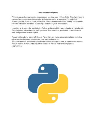 Lear python easily