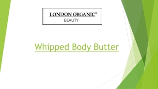 Whipped Body Butter