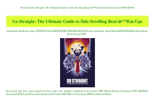Download Go Straight The Ultimate Guide to Side-Scrolling Beat-Ã¢Â€Â™Em-Ups download ebook PDF EPUB
