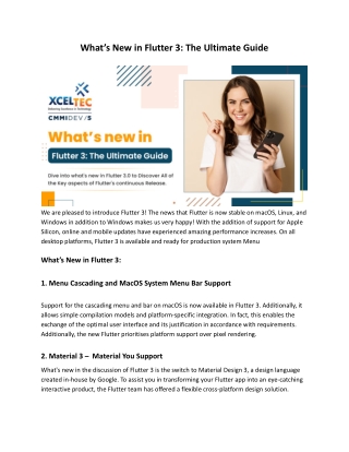 What’s New in Flutter 3_ The Ultimate Guide
