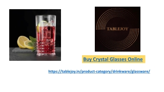 Buy Crystal Glasses Online