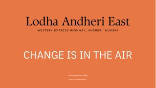 Lodha Andheri East Mumbai PDF