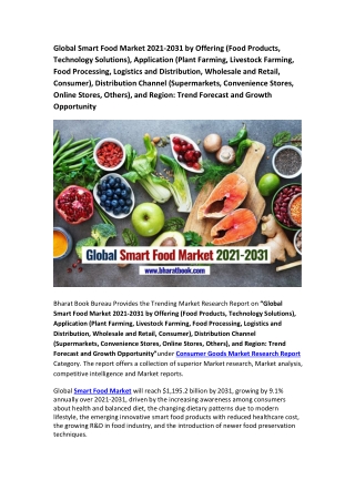 Global Smart Food Market 2021-2031