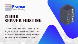 Enjoy Cloud VPS Hosting Hosting with 99.9% Uptime SLA