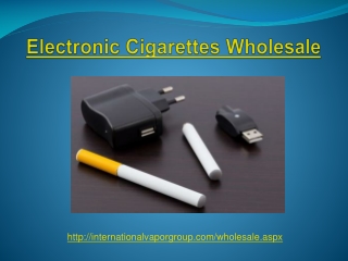 Electronic Cigarettes Wholesale