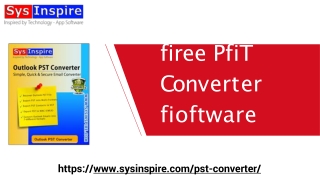 Free PST Recovery Software