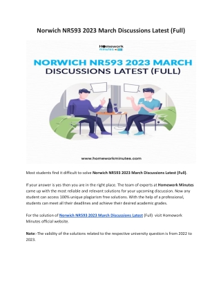 Norwich NR593 2023 March Discussions Latest (Full)