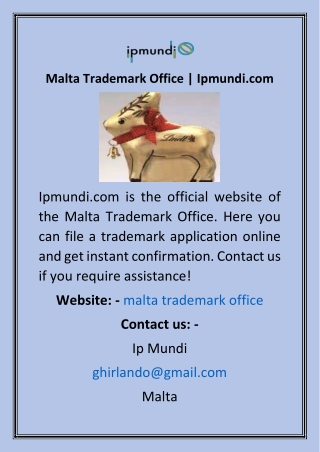 Malta Trademark Office  Ipmundi