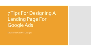 7 Tips For Designing A Landing Page