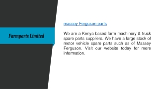 Massey Ferguson Parts  Farmparts