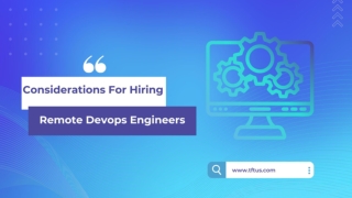 Considerations For Hiring Remote Devops Engineers