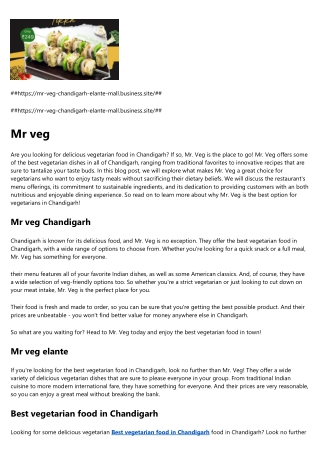 Pure vegetarian restaurant