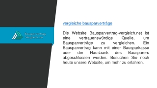 Vergleiche Bausparverträge  Bausparvertrag-vergleich.net