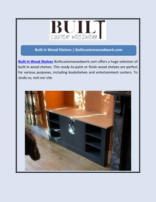 Built in Wood Shelves | Builtcustomwoodwork.com