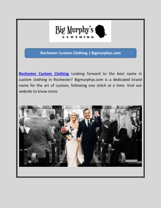 Rochester Custom Clothing | Bigmurphys.com