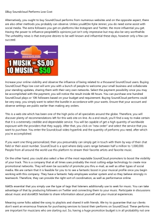 17 Reasons Why You Should Ignore buy soundcloud plays for $1