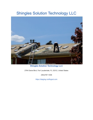 Shingles Solution Technology LLC